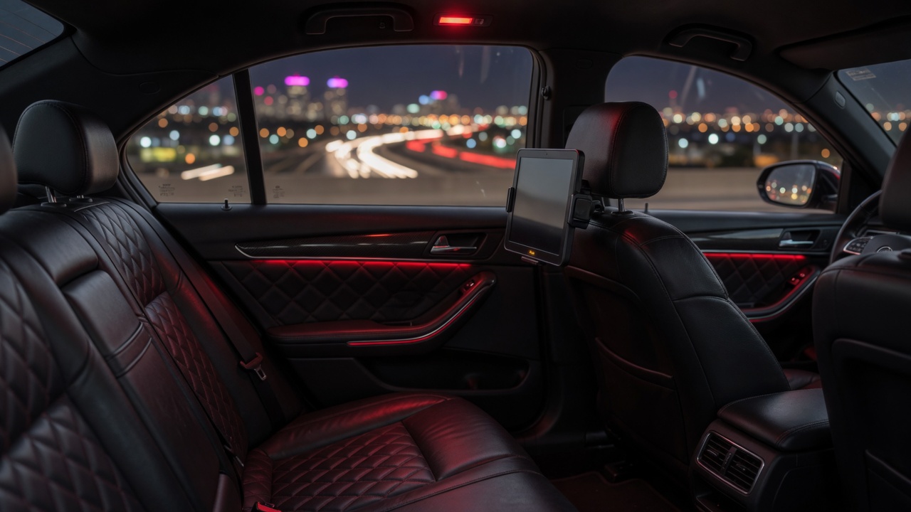 Private-car cabin on the night corridor
